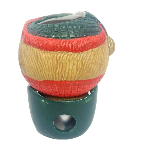 Vintage Christmas Teddy Bear Potpourri Pot Ceramic Room Decor - Picture 5 of 8